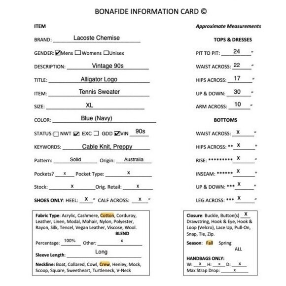 Lacoste Chemise Mens Vintage 90s Alligator Logo Tennis Sweater Sz XL Blue FA EXC - Picture 10 of 10